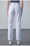 Hidden Jeans Tracey High Rise Straight Jean - White