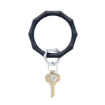 Oventure Silicone Big O Key Ring - Back in Black Bamboo
