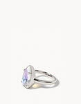 Spartina 449 Mermaid Glass Dewdrop Ring - Iridescent - Size 6