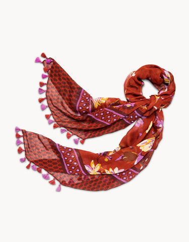 Spartina 449 Painterly Floral Scarf