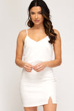 Off White Cami Mini Dress