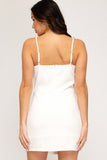 Off White Cami Mini Dress