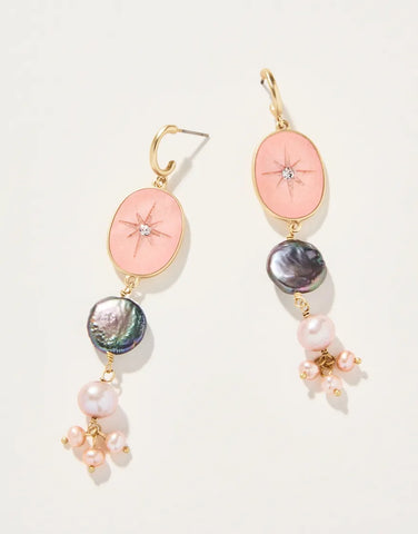Spartina 449 Linden Dangle Earrings - Pink Mother of Pearl
