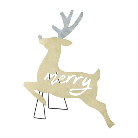 Christmas Decor - Merry Deer Easel Decor