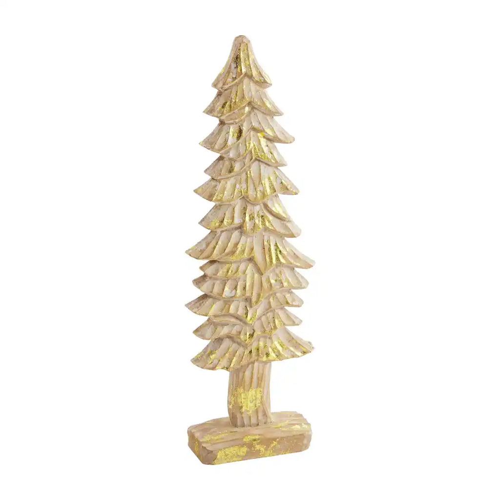 Medium Gold Carved Tree – Eclectic Boutique