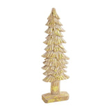 Christmas Decor - Medium Gold Carved Tree