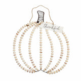 Mudpie Wood Bead Pumpkin Hanger
