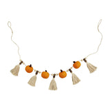 Fall Decor - Mudpie Orange Pumpkin Tassel Garland