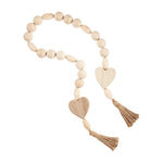 Home Decor - Mudpie Heart Wood Beads