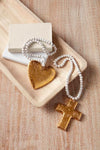 Home Decor - Gold Heart Decorative Beads