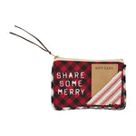 Mudpie Share Some Merry Gift Pouch