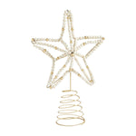 Christmas Decor - Mudpie Beaded Star Tree Topper