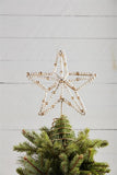 Christmas Decor - Mudpie Beaded Star Tree Topper