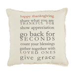 Mudpie Thanksgiving Rules Pillow