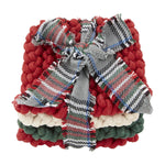Mudpie Red/Green/White Crochet Coaster Set