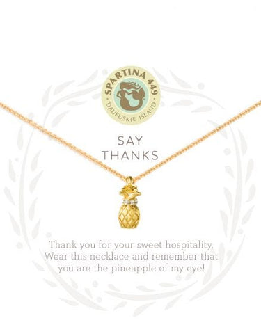 Spartina 449 Sea La Vie Necklace - Thanks/Pineapple 18"