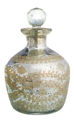 Home Decor 8" Mercury Glass Decanter