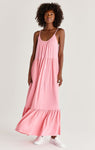 Z Supply Lido Slub Maxi Dress - Flamingo