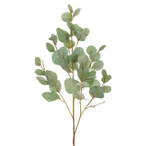 34" Glittered Eucalyptus Spray