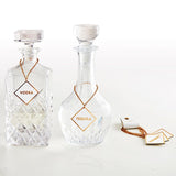 Home Decor - Tabletop Decanter Tags - 4 Pack