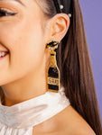 Beaded Grad Bottle Earrings