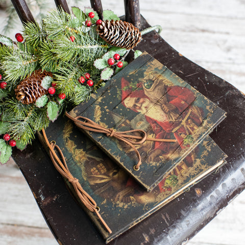 Christmas Decor - Vintage Santa Notebook