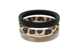 Groove Life Leopard Stackable Silicone Ring Set