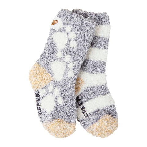 World's Softest Socks Snug Cozy Toddler 12-24 Months Crew - Paw & Stripe