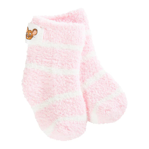 World's Softest Socks Infant 0-12 Months Cozy Crew - Candy Stripe