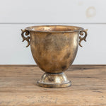 Home Decor - Urn 8.5" Gold Urn w/Handles