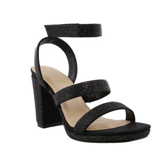De Blossom Morita Black Strappy Heel