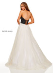 Rachel Allan 70140 - Black/White Size 12