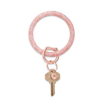 Oventure Rose Gold Confetti Silicone Big O Key Ring