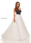Rachel Allan 70140 - Black/White Size 12