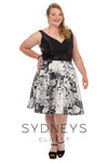 Sydney's Closet SC8085 - Black/White Size 30W
