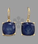 Blue Crystal Dangle Earrings