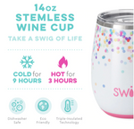Drinkware - Swig Confetti Stemless Wine Cup (14 oz.)