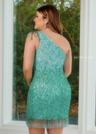 Rachel Allan 40127W - Jade Ombre Size 18W