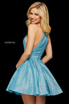 Sherri Hill 53027 - Turquoise/Silver Size 14