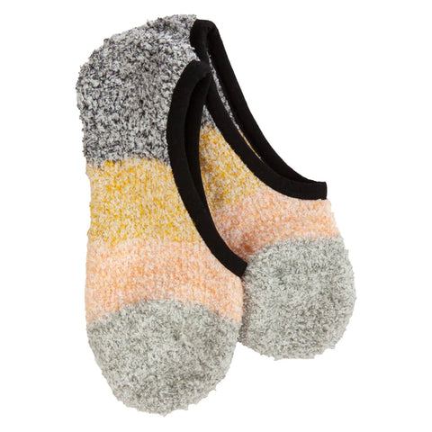 World's Softest Socks Cozy Colorblock Footsie - Black Multi