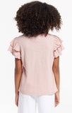 Z Supply Girls Lila Ruffle Tee