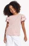 Z Supply Girls Lila Ruffle Tee