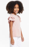 Z Supply Girls Lila Ruffle Tee