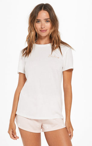Z Supply Easy Bride Tee - Pearl White