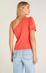 Z Supply Penelope One Shoulder Top - Firecracker