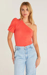 Z Supply Penelope One Shoulder Top - Firecracker