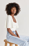 Z Supply Gigi Pointelle Sweater Top - Sandstone