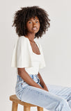 Z Supply Gigi Pointelle Sweater Top - Sandstone