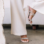 Matisse Aria Heeled Sandals - White