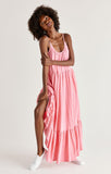 Z Supply Lido Slub Maxi Dress - Flamingo
